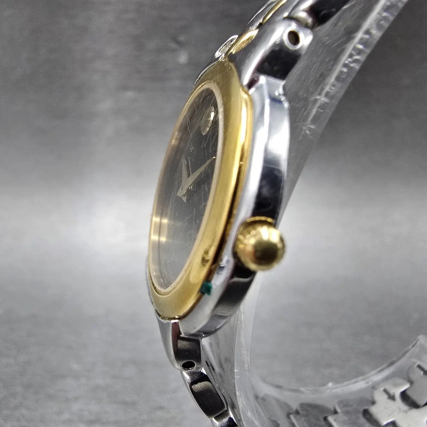 Movado Museum Watch Women 26mm Black Dial Two Tone 81.A1.833.1 New Battery2