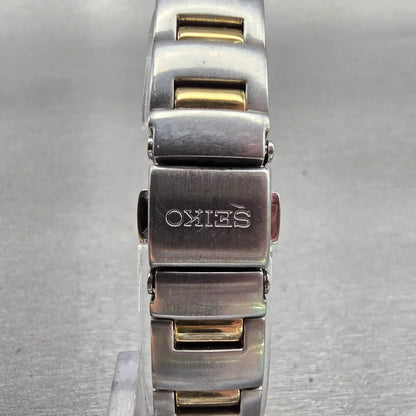Seiko Watch Women 19mm White Dial Silver Tone Rectangle 1N01-0DA0 New Battery7