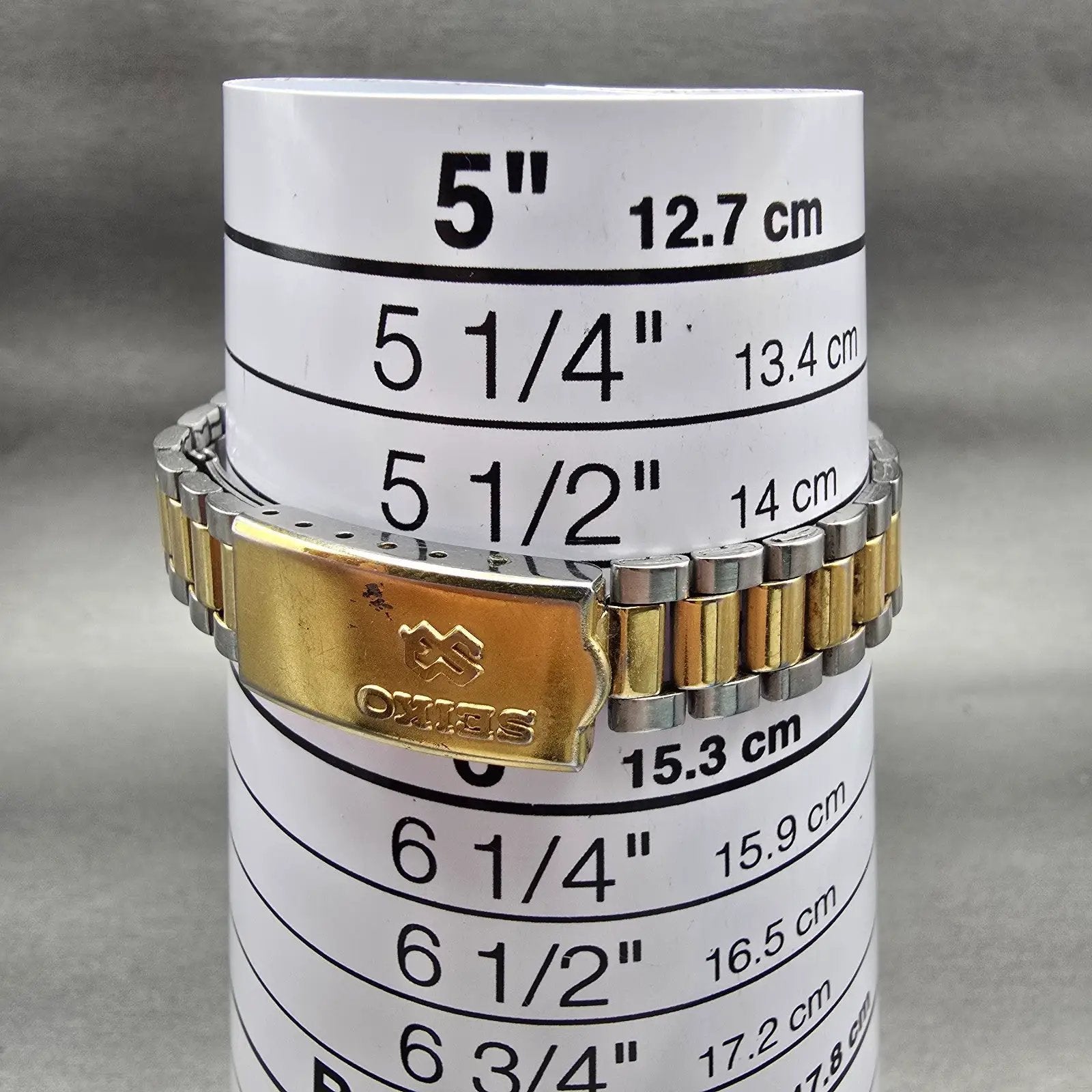 Seiko SQ Watch Women 24mm Silver Dial Two Tone Daydate 3E23-0A69 New Battery VTG9