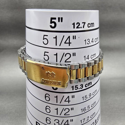 Seiko SQ Watch Women 24mm Silver Dial Two Tone Daydate 3E23-0A69 New Battery VTG9