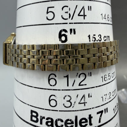 Seiko Watch Women 16mm Champagne Dial Gold Tone Oval 2Y005B59 New Battery10