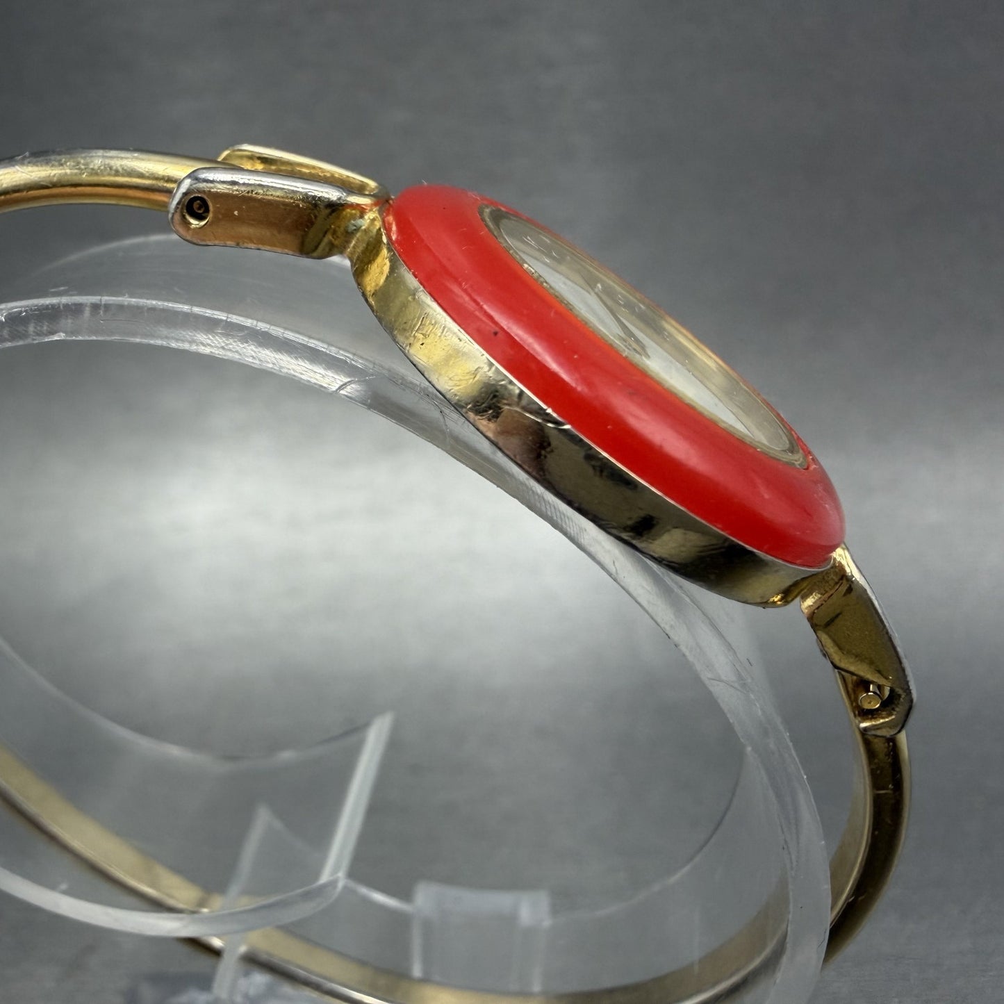 Citizen Watch Women 26mm White Dial Gold Tone Interchangeable Bezel New Bat4
