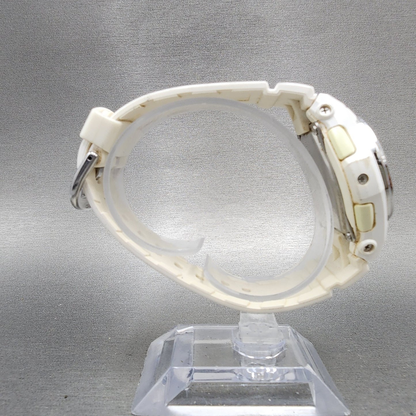 Casio BabyG Watch Women 38mm White Dial White Case Round BGA101 New Battery8