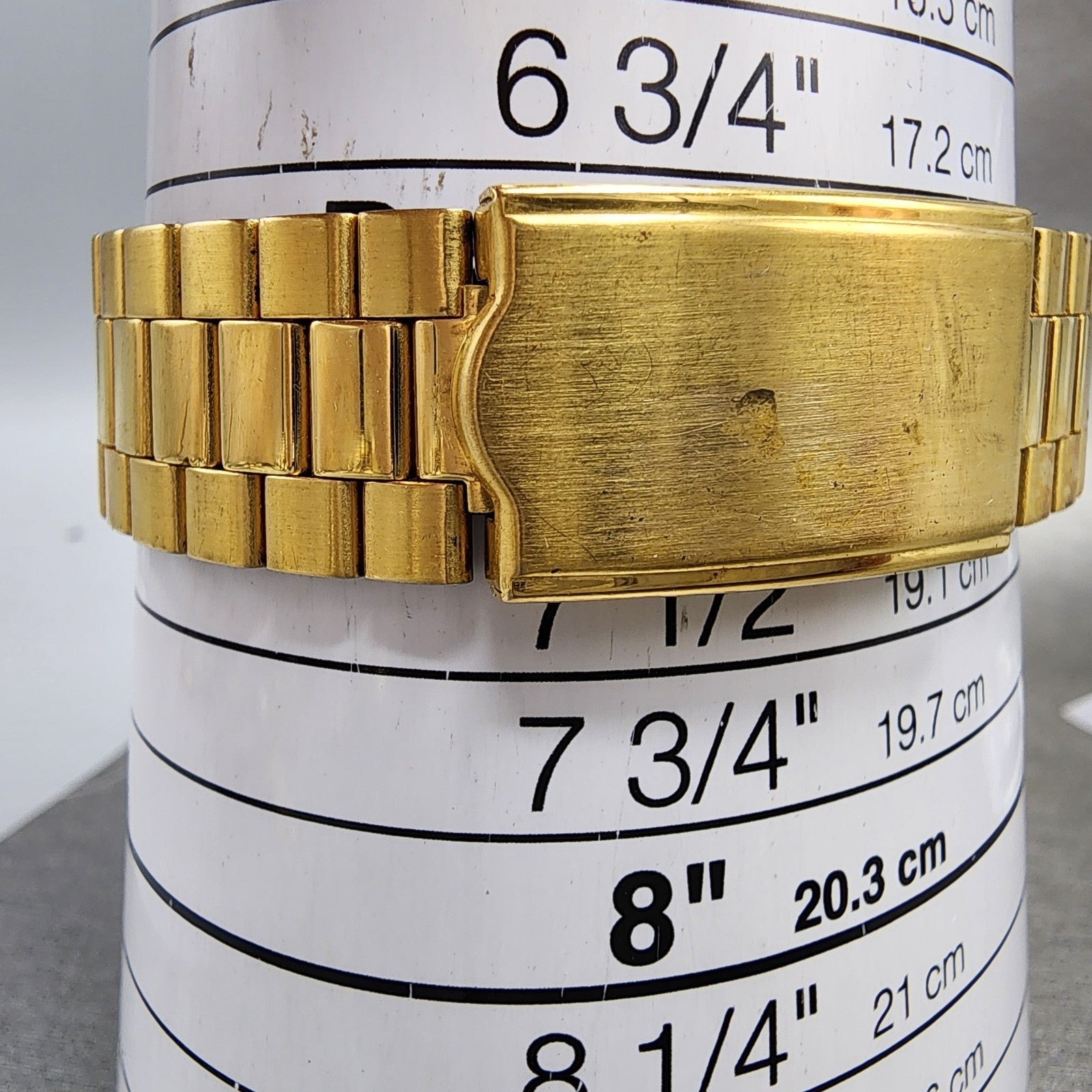 Seiko Tank Watch Men 25mm Gray Dial Gold Tone Rectangle 5p315a80 New Battery10