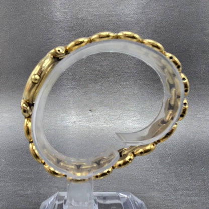 Raymond Weil Watch Women 24mm Gold Dial Gold Plated Round 5355 New Battery6