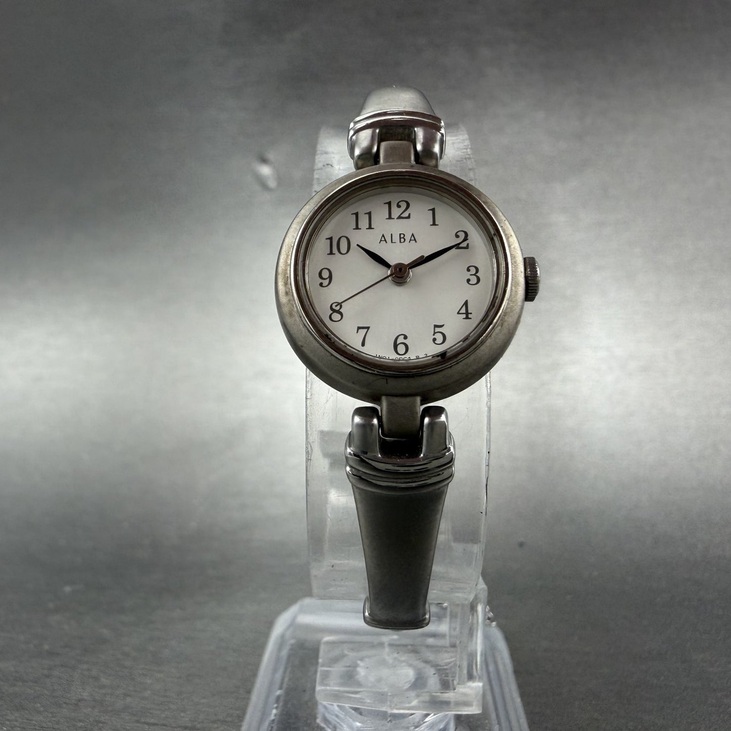 Seiko Alba Watch Women 20mm Silver Dial Silver Tone Round 1N01-0BE0 New Battery5