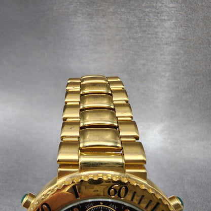 Citizen Chronograph Watch Men 39mm Black Dial Gold Tone 6850G80469 PARTS5