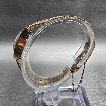 Seiko Watch Women 15mm Brown Dial Gold Tone Oval 11-7039 Manual Wind Vintage JP26