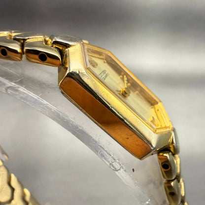 Citizen Watch Women 13mm Gold Dial Gold Tone Rectangle 5421-S41185 New Battery3