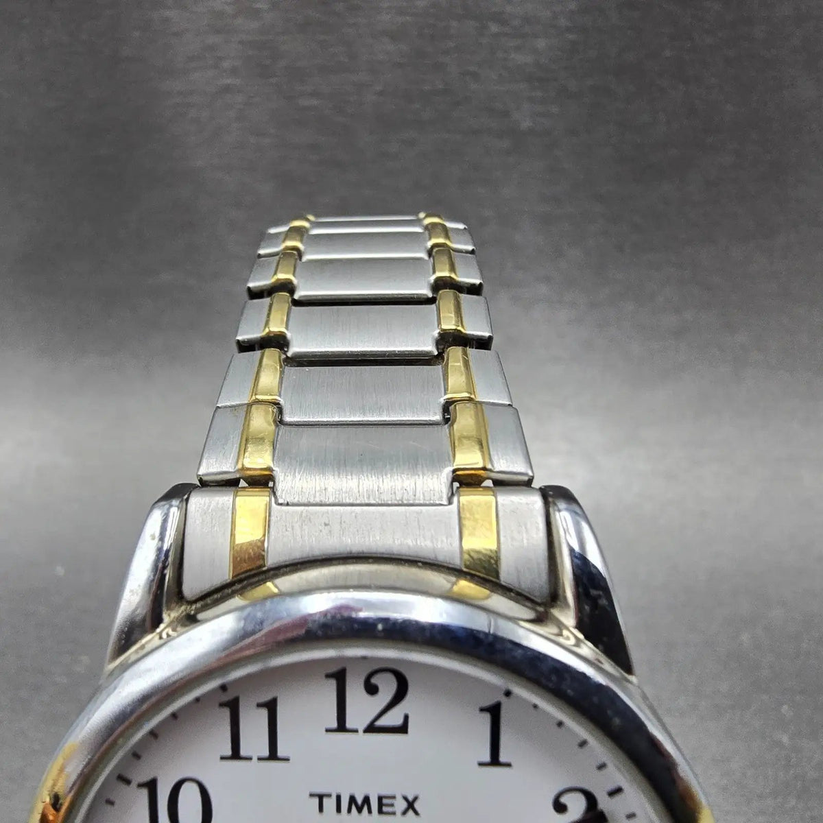 Timex Easy Reader Watch Men 38mm White Dial Two Tone Date READ!!! New Battery4