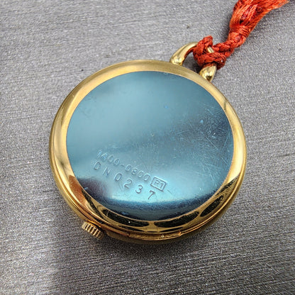 Seiko Pocket Watch Women 27mm Champagne Dial Gold Tone 14000800 New Battery8