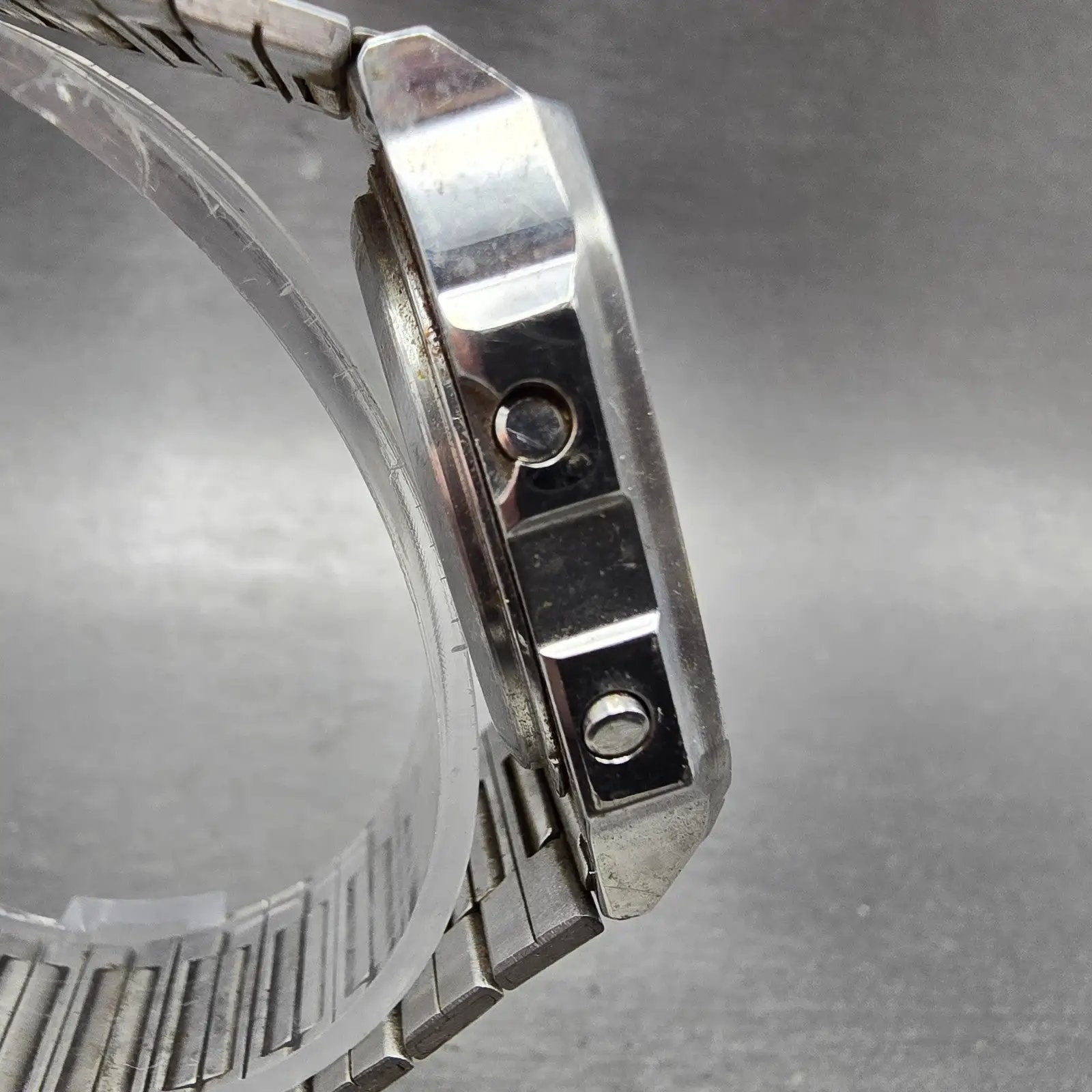 Casio WL-50 Watch Men 32mm Silver Alarm Chronograph Solar Digital PARTS Vintage4
