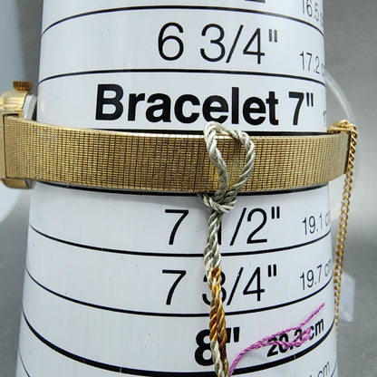 Bulova Caravelle Watch Women 19mm Cream Dial Gold Tone Round 48J07 NOS New Batt14