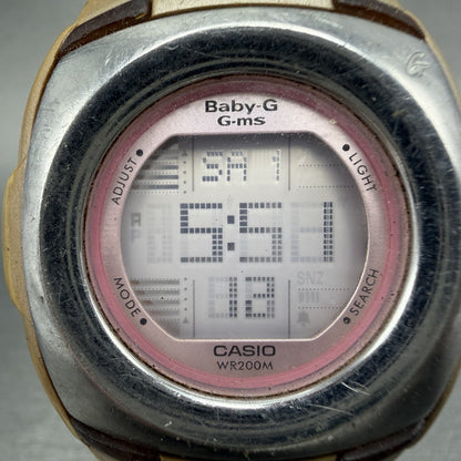 Casio Baby-G Watch Women 38mm Digital Alarm Chrono Round MSG-171D New Battery1