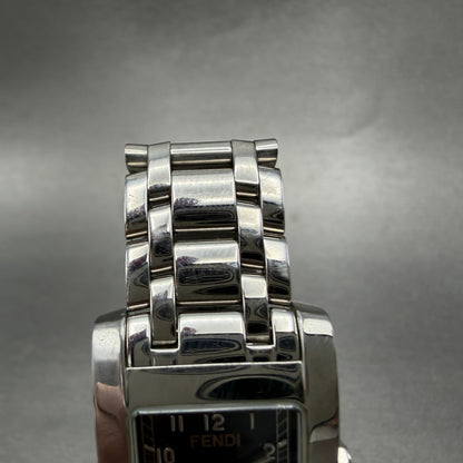 Fendi 7000L Tank Watch Women 21mm Blue Dial Steel Rectangle New Battery4