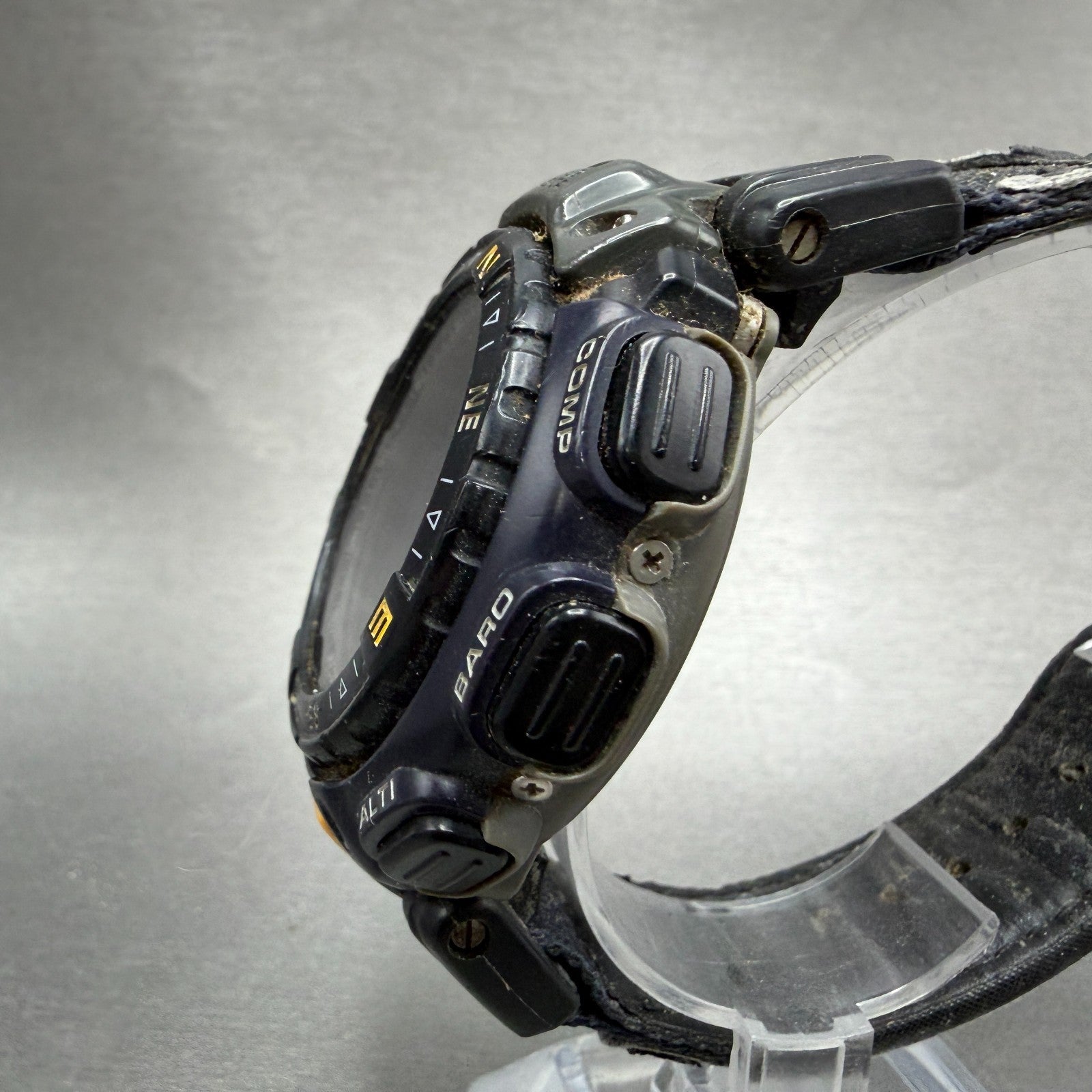 Casio Pathfinder PAG-40 Watch Men 53mm Digital Black Triple Sensor New battery F2
