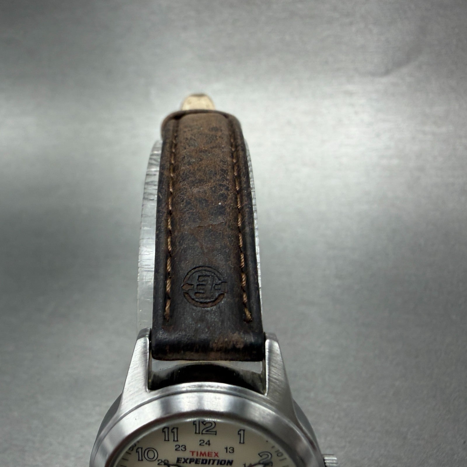 Timex Expedition Watch Women 26mm Cream Dial Silver Tone Round New Battery KL1234
