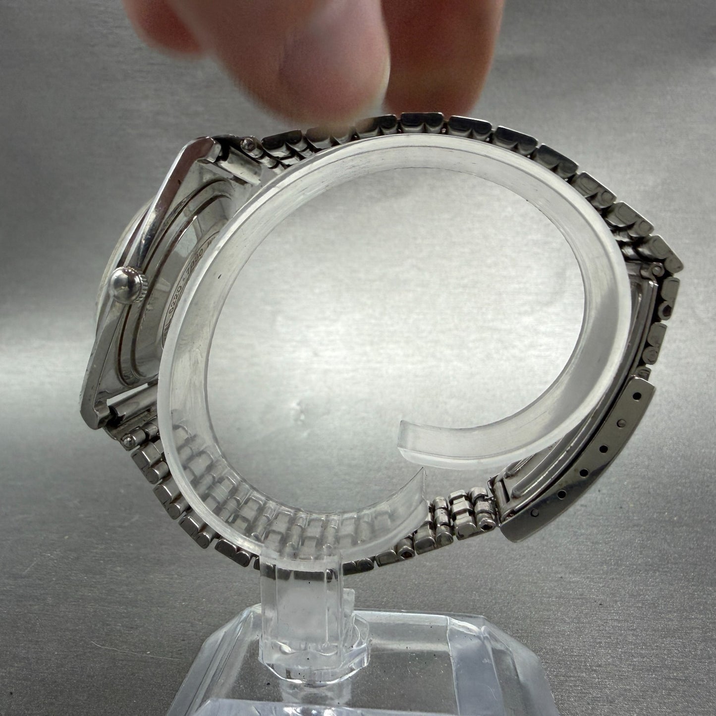 Seiko Skyliner Watch Men 32mm Silver Dial Silver Tone Manual 6220-7080 PARTS VTG7