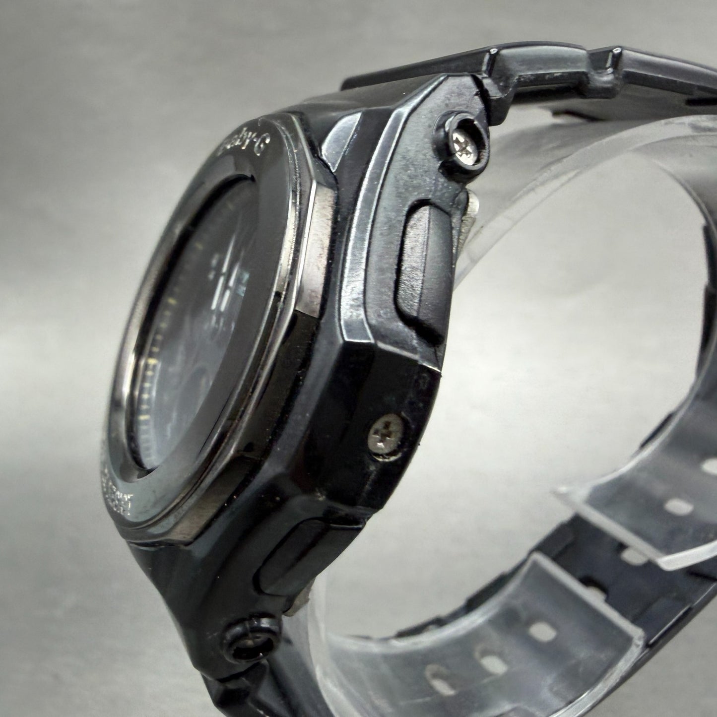 Casio Baby-G BGA-102 Watch Women 39mm Analog Digital Black Alarm Chrono New Batt2