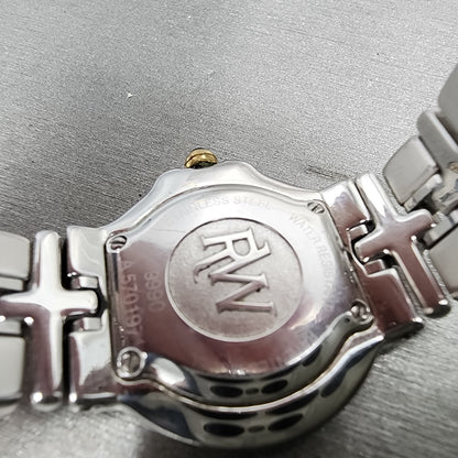 Raymond Weil Parsifal Watch Women 27mm White Dial Two Tone Date New battery9
