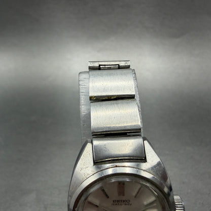 Seiko Maticlady Watch Women 23mm Silver Dial Silver Tone Date 2517-0211 Runs 4524