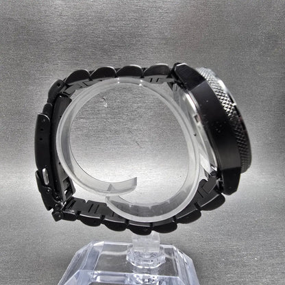 Citizen Eco-Drive Nighthawk Chronograph Watch Men 43mm Black Dial Black Runs8