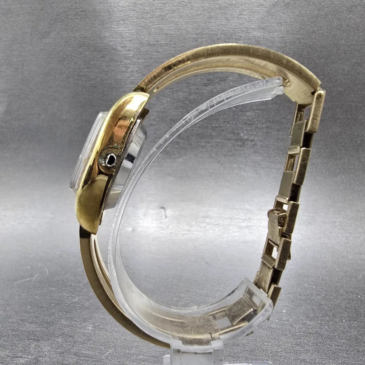 Seiko Automatic Watch Women 23mm Gold Dial Gold Plated  2706-3019 PARTS VTG7