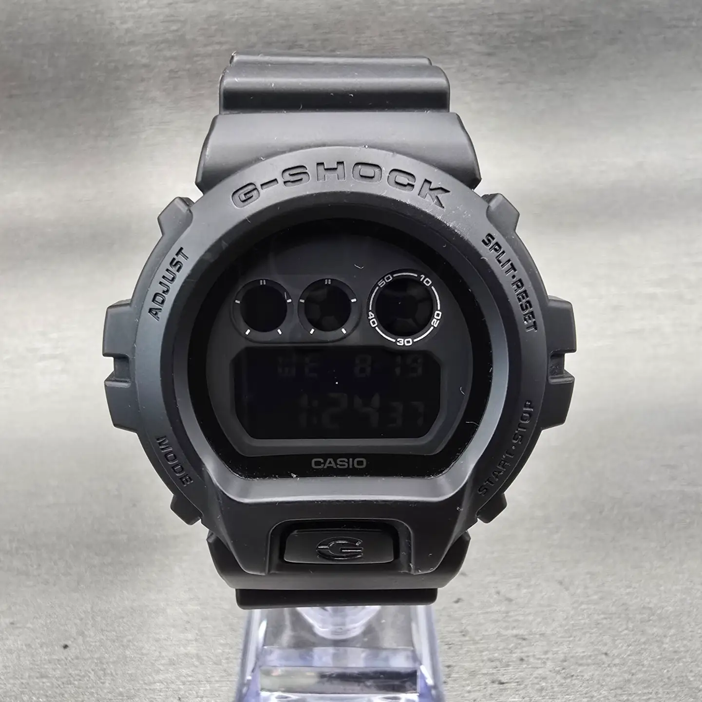 Casio G-Shock DW-6900BB Watch Men 50mm Black Dial Black Chrono Alarm New Battery0