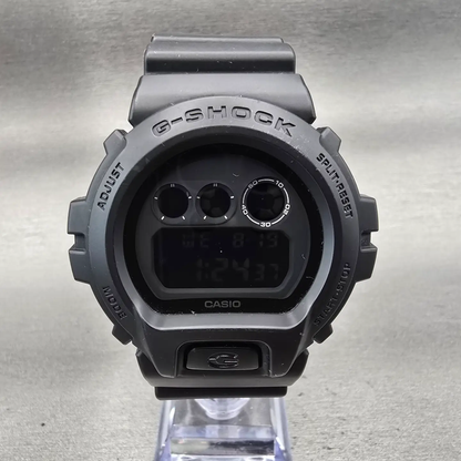 Casio G-Shock DW-6900BB Watch Men 50mm Black Dial Black Chrono Alarm New Battery0