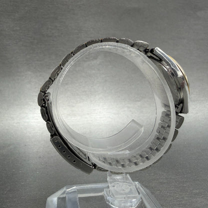 Seiko SQ Watch Women 23mm Silver Dial Two Tone Daydate 3Y03-0A10 New Battery VTG8