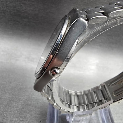 Seiko SQ Watch Men 33mm Silver Dial Silver Tone Daydate Round 5Y23-7110 New Batt2