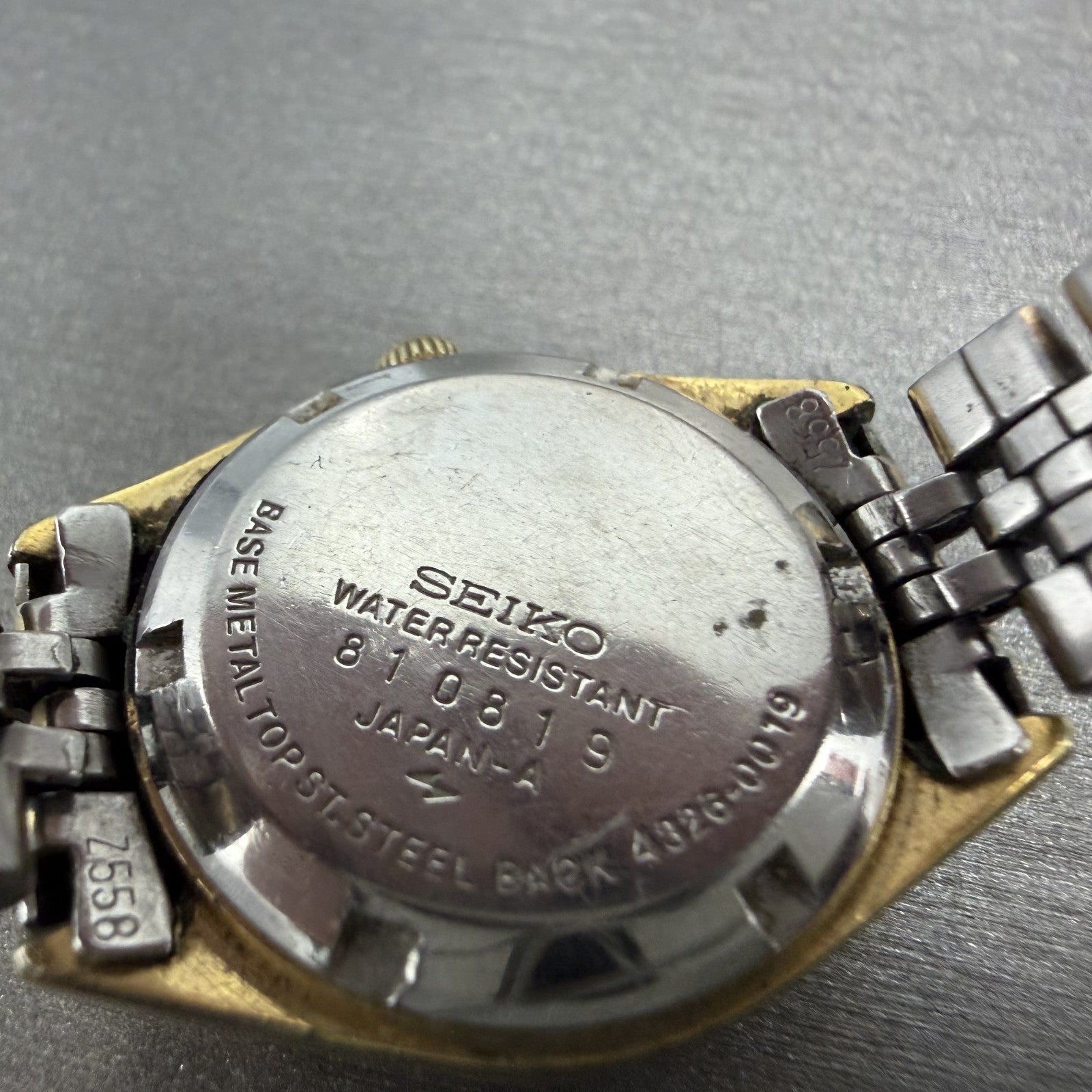 Seiko SQ Watch Women 25mm Champagne Dial Gold Tone Daydate 4326-0019 New Battery11