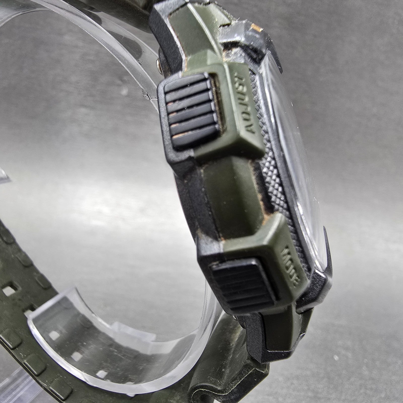 Casio AE-1000W Watch Men 44mm Black Dial Green World Time Digital New Battery3