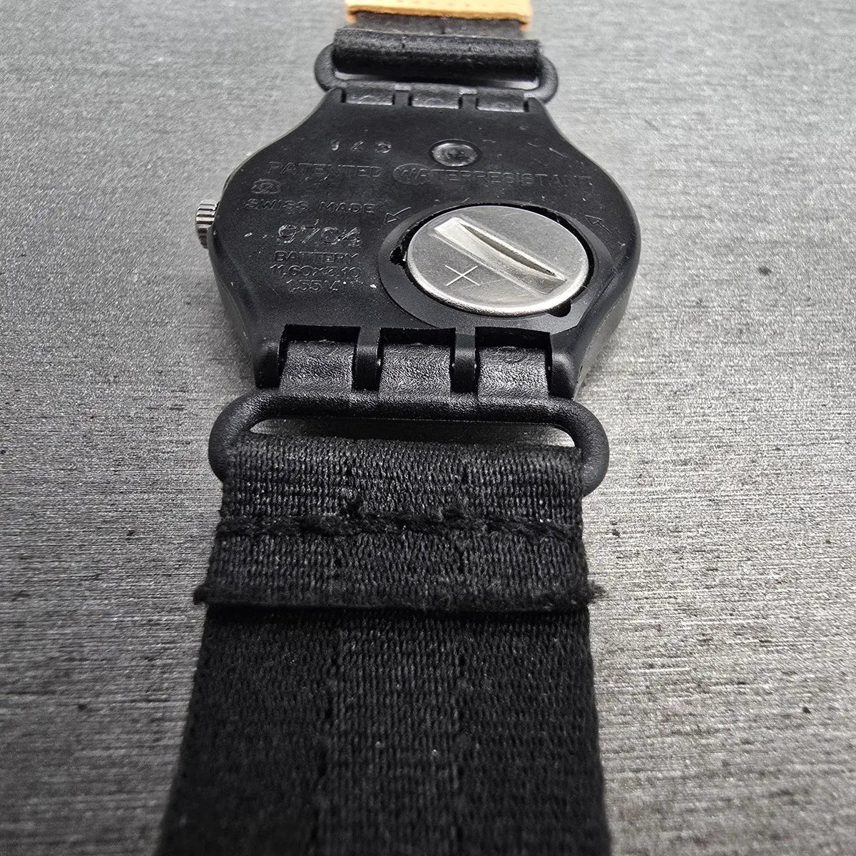 Swatch Seventy's Gold Watch Women 34mm Champagne Dial Black Tone GB747 New Batt13