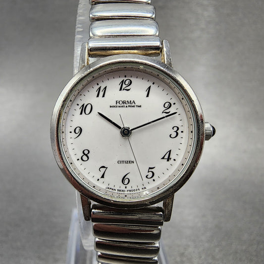 Citizen Forma Watch Women 24mm White Dial Silver Tone 5930-F90044 New Battery