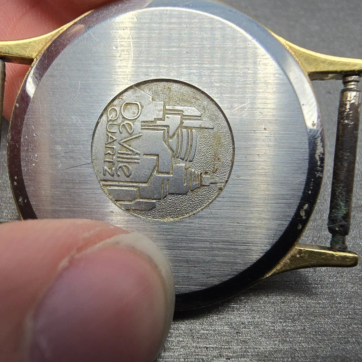 Omega De Ville Watch Men 32mm Gold Dial Gold Tone 195.0039 PARTS  Vintage12