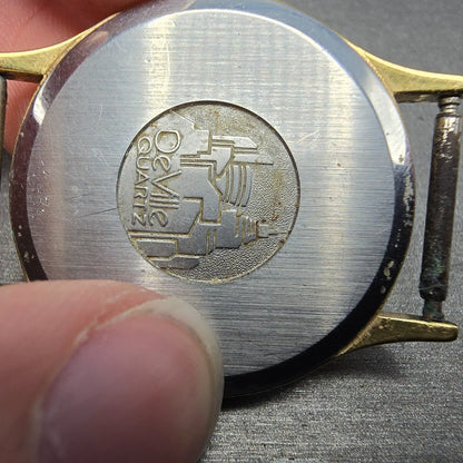 Omega De Ville Watch Men 32mm Gold Dial Gold Tone 195.0039 PARTS  Vintage12