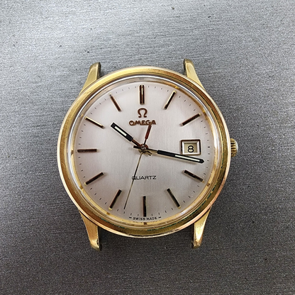 Omega Constellation Watch Men 36mm Champagne Dial Gold Plated Date Cal 1342 Runs0