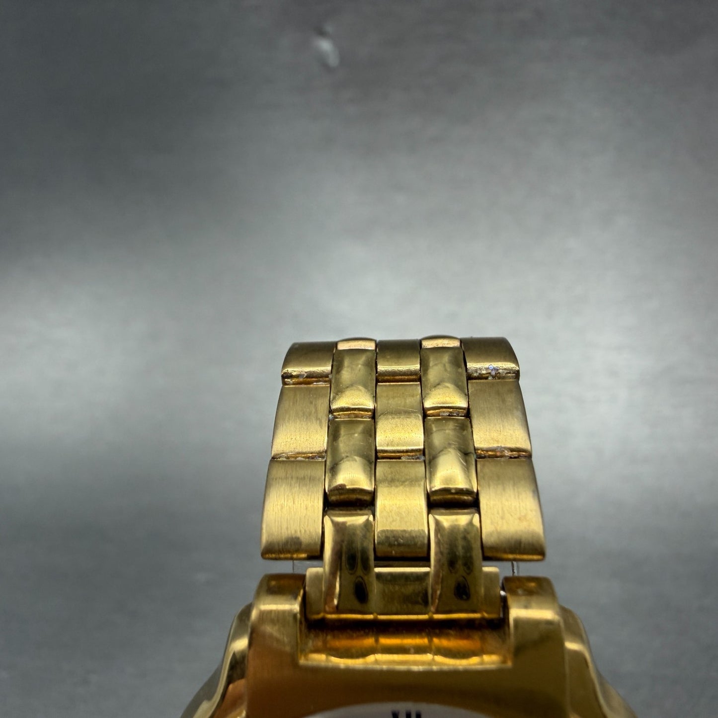 Seiko Watch Men 32mm White Dial God Tone Round V701-2b60 New Battery Vinatge4