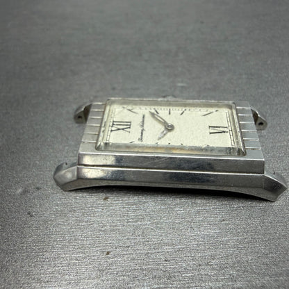 Tommy Bahama Tank Watch Women 22mm Cream Dial Silver Tone Rectangle TB2065 PARTS4