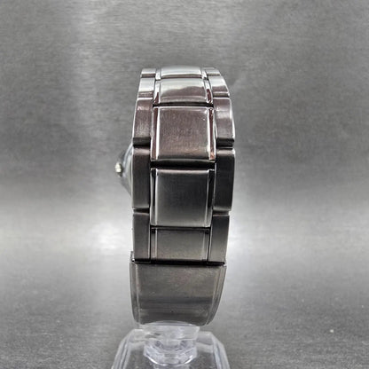 Seiko Alba Solar Watch Men 35mm White Dial Silver Tone Date V145-0BG0 Runs7