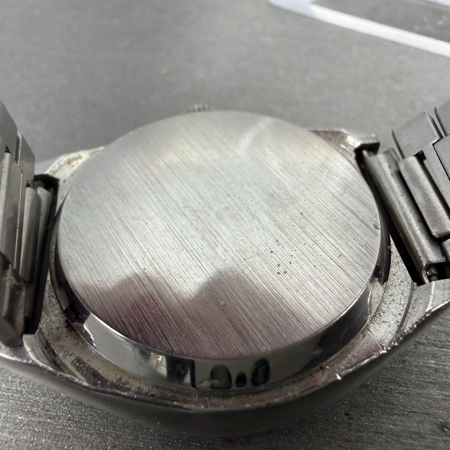 Tissot Seastar Quartz Watch Men Silver Dial Steel Date Round Vintage PARTS10