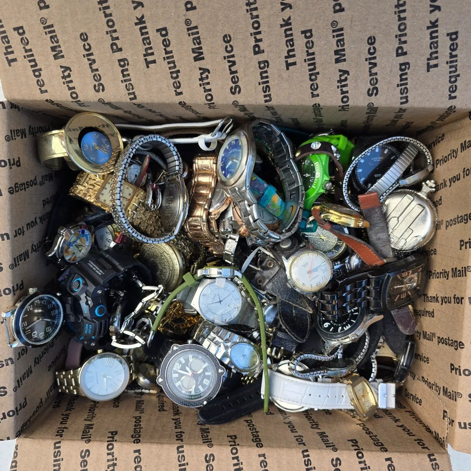 Watch Lot Men Women Jules Jurgenson Fossil Timex Skagen 17.6 LB VTG Modern PARTS2