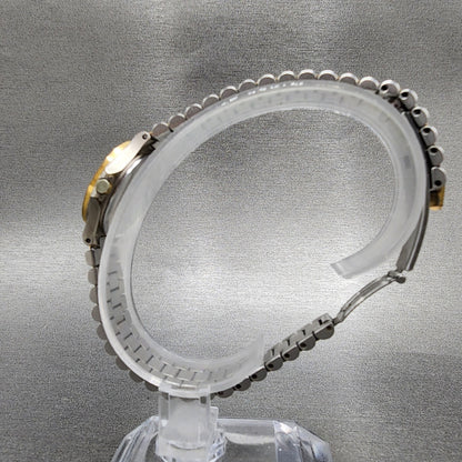 Bulova Watch Women 22mm Silver Dial Two Tone Round 9062101 New Battery