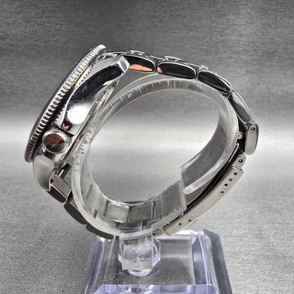 Fossil Cecile Watch Women 40mm Purple Dial Silver Tone Daydate AM4555 New Batt6