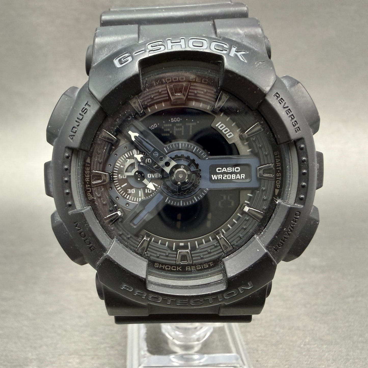 Casio G-Shock GA-110 Watch Men 51mm Ana Digi Black Alarm Chrono New Battery ABC0