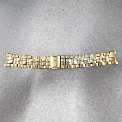 Seiko 32S2ZI Watch Bracelet 21mm Gold Tone Stainless Steel0