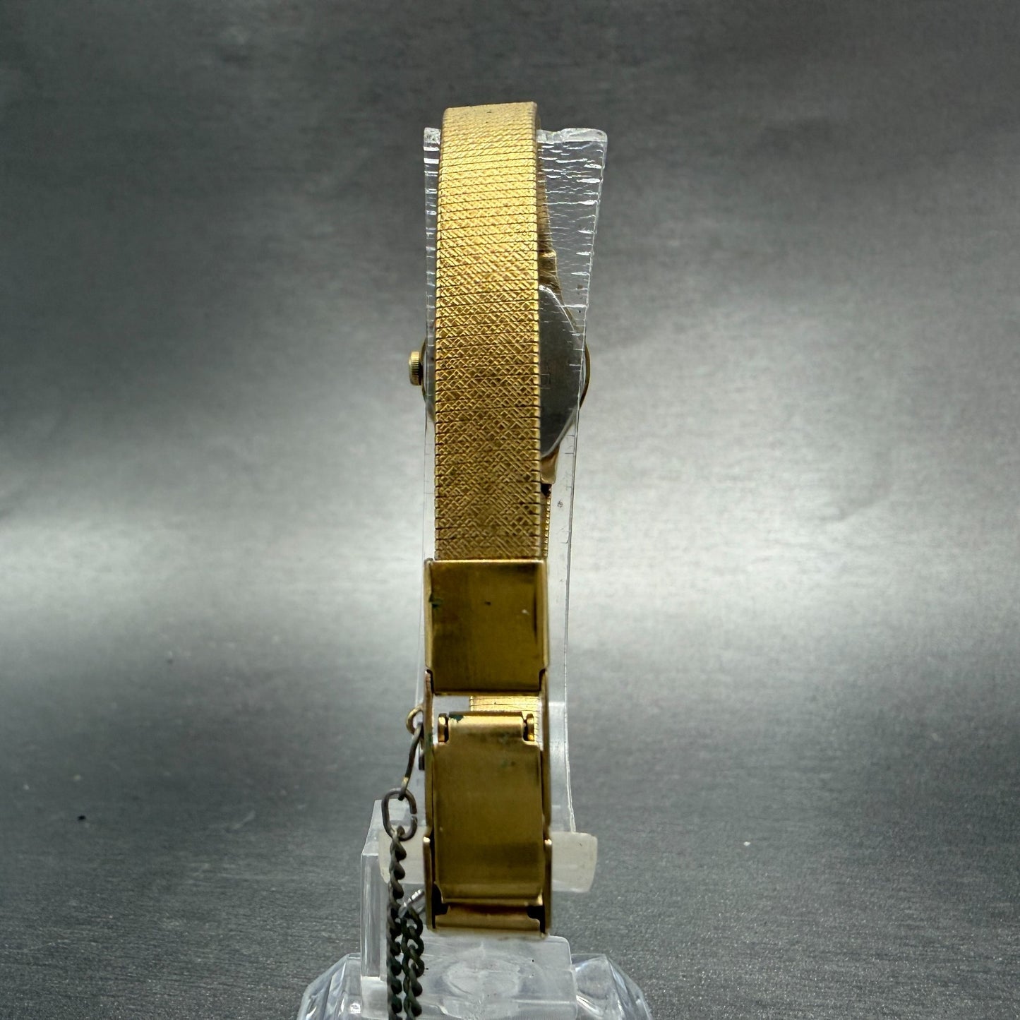 Seiko Watch Women 17mm Champagne Dial Gold Tone Round 2C21-0160 New Battery VTG7