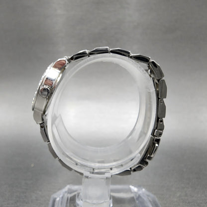 Seiko ALBA Ingenu Watch Women 22mm Pink Dial Silver Tone Crystal Bezel New Batt8