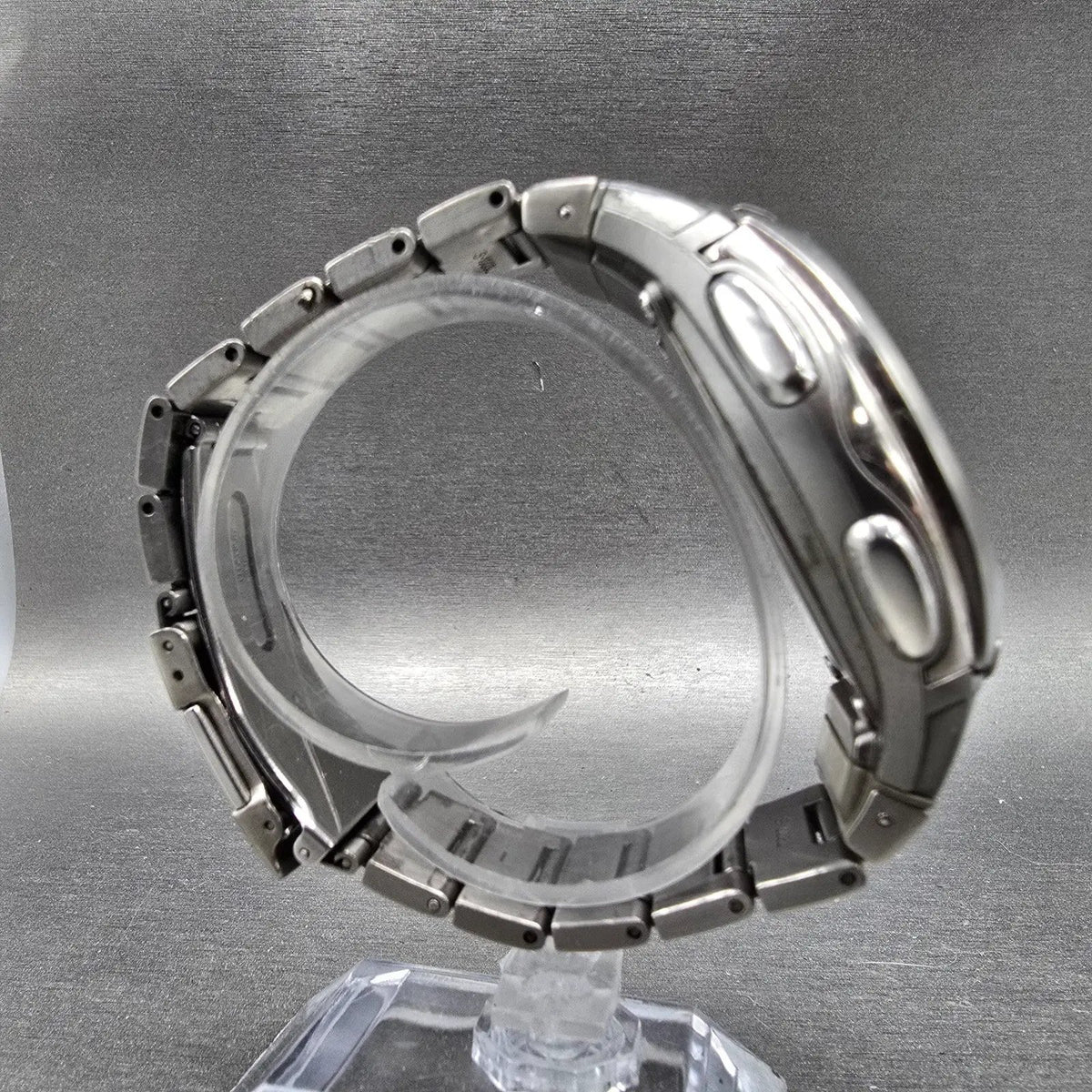 Casio WVA-430TJ Watch Men 42mm Blue Dial Silver Alarm Chrono Waveceptor PARTS9